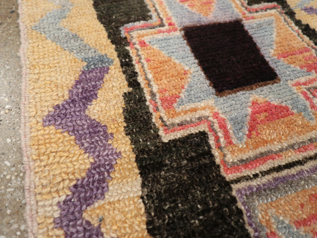 Vintage Turkish Anatolian Throw Rug, No.31664 - Gsblank