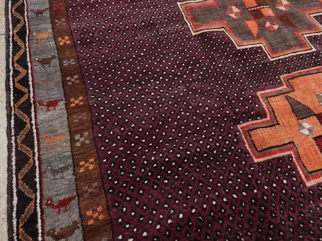 Vintage Turkish Anatolian Tribal Small Room Size Carpet, No.31666 - Gsblank