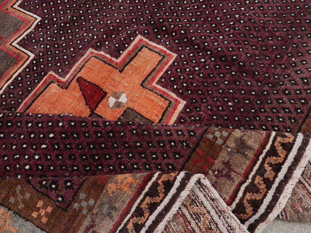 Vintage Turkish Anatolian Tribal Small Room Size Carpet, No.31666 - Gsblank