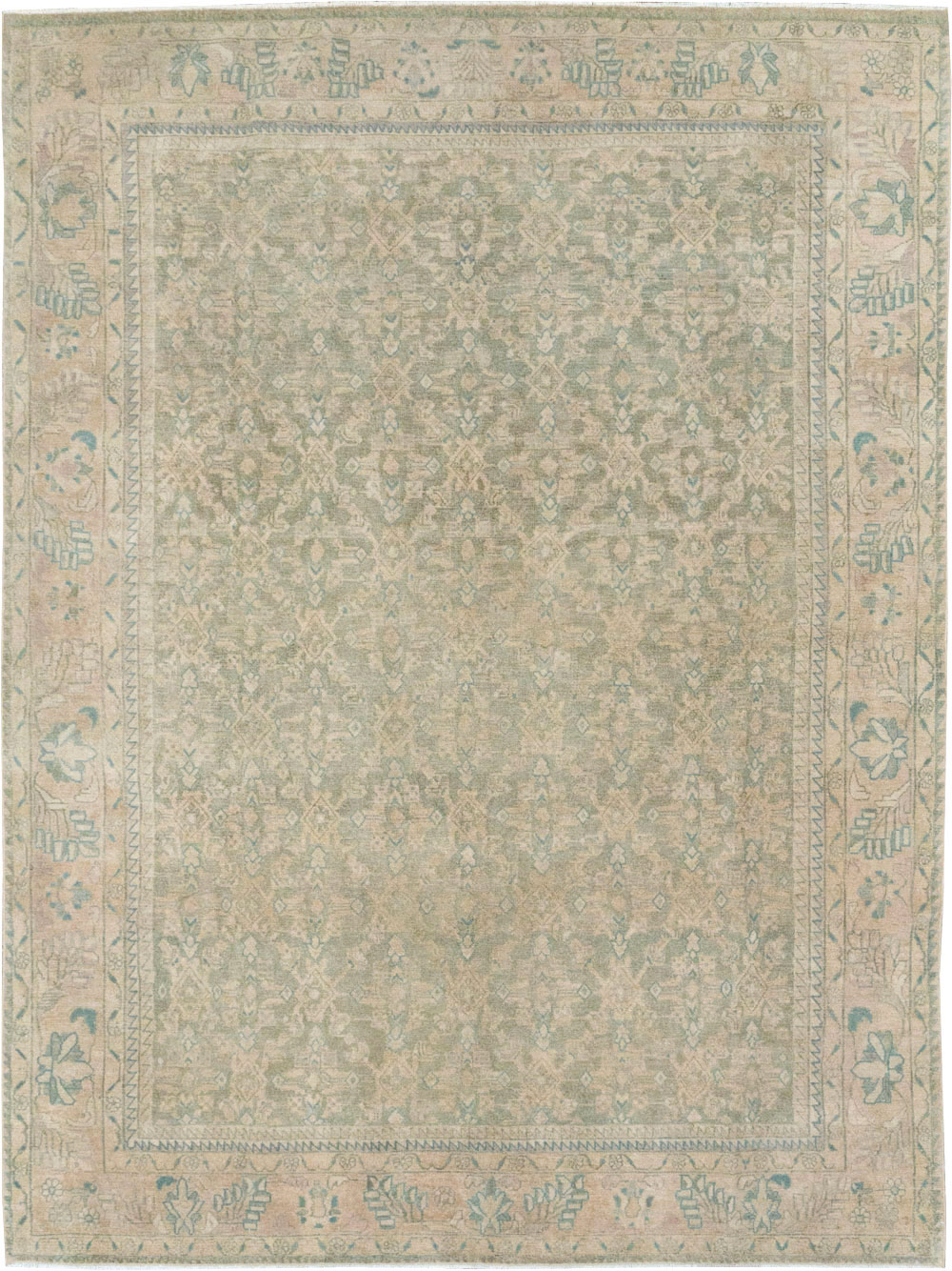 Antique Persian Malayer Small Room Size Carpet, No.31672 - Gsblank