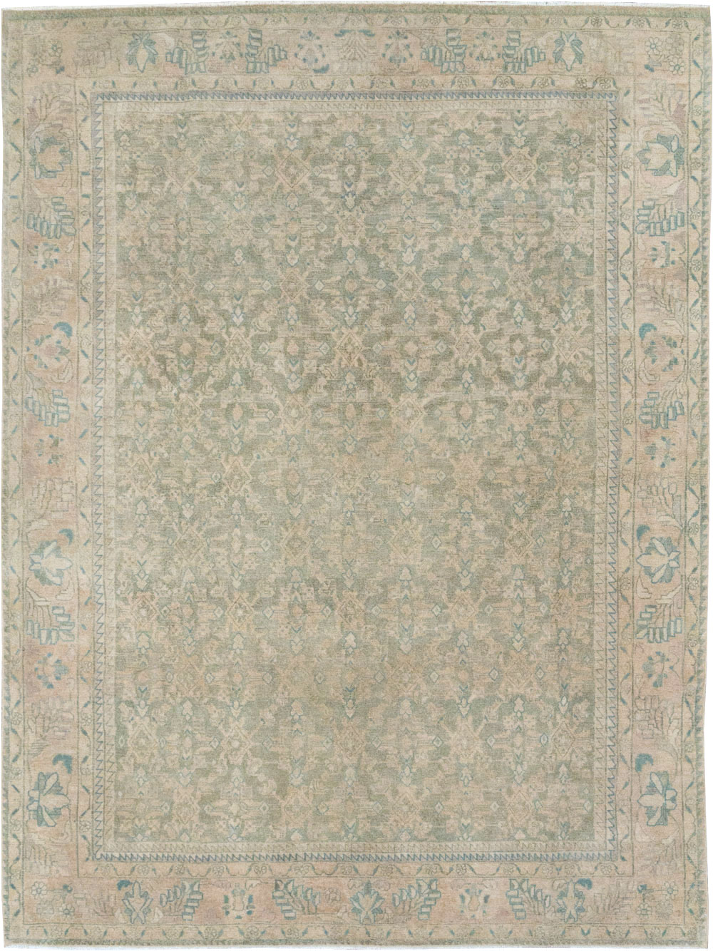 Antique Persian Malayer Small Room Size Carpet, No.31672 - Gsblank