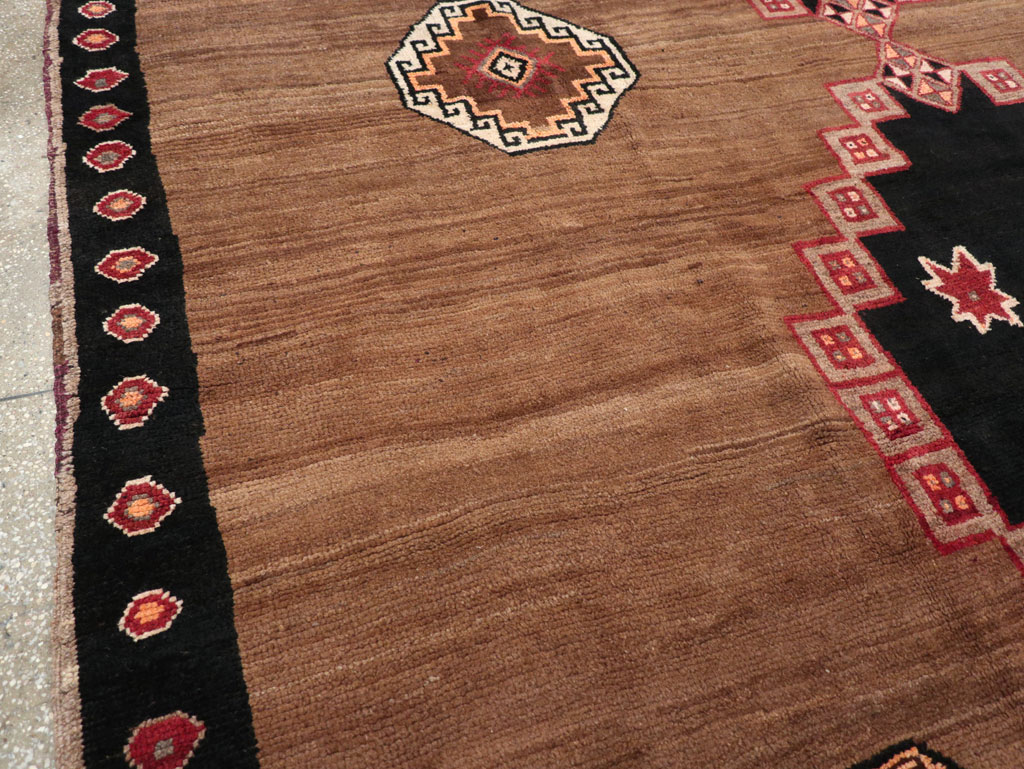 Vintage Turkish Anatolian Tribal Square Room Size Carpet, No.31677 - Gsblank