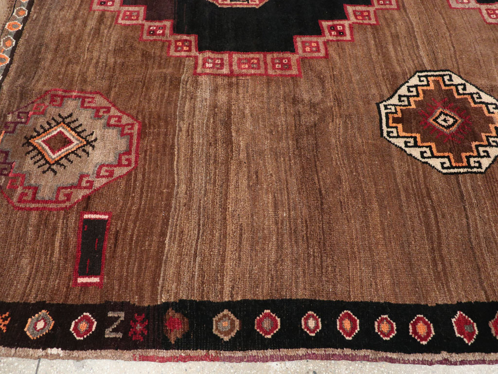 Vintage Turkish Anatolian Tribal Square Room Size Carpet, No.31677 - Gsblank