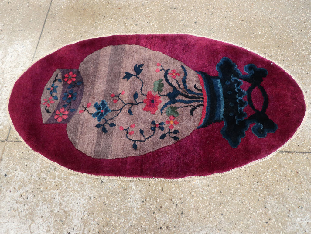 Vintage Chinese Deco Rug, No.31679 - Gsblank