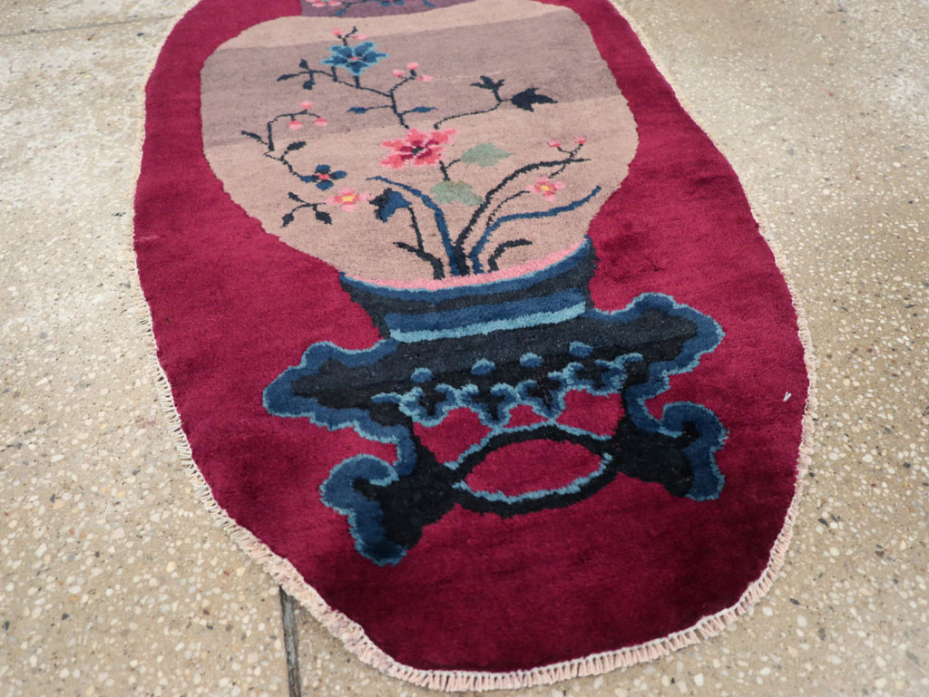 Vintage Chinese Deco Rug, No.31682 - Gsblank