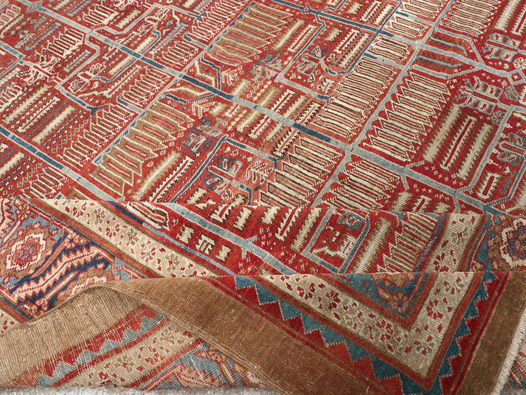 Antique Persian Bakshaish Room Size Carpet, No.31686 - Gsblank