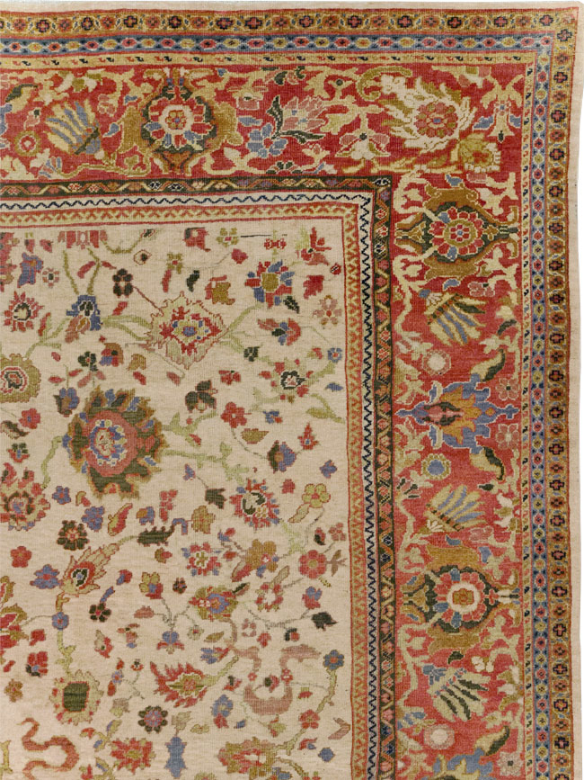 Antique Persian Mahal Large Room Size Carpet, No.31687 - Gsblank