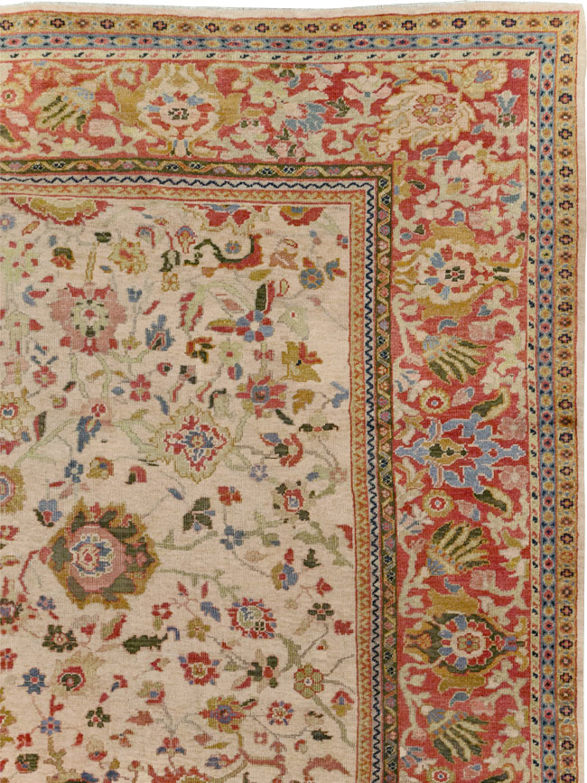 Antique Persian Mahal Large Room Size Carpet, No.31687 - Gsblank
