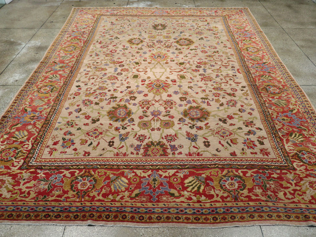 Antique Persian Mahal Large Room Size Carpet, No.31687 - Gsblank