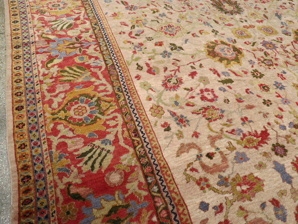 Antique Persian Mahal Large Room Size Carpet, No.31687 - Gsblank