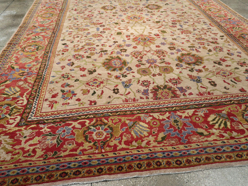Antique Persian Mahal Large Room Size Carpet, No.31687 - Gsblank