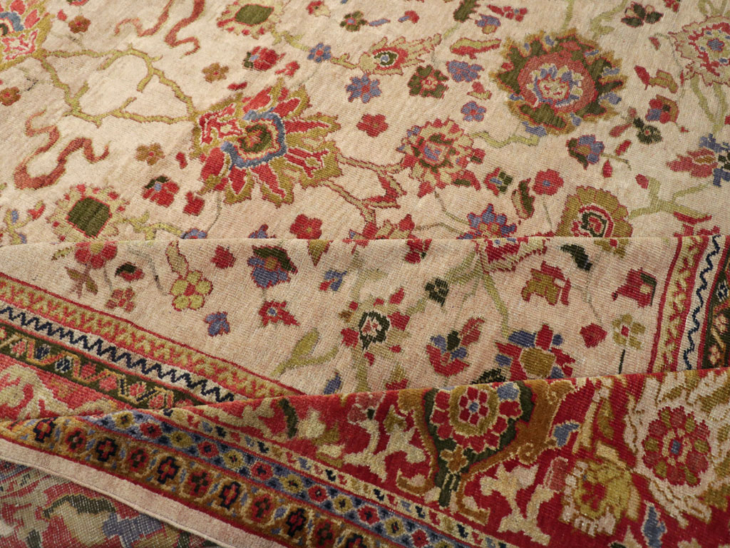 Antique Persian Mahal Large Room Size Carpet, No.31687 - Gsblank