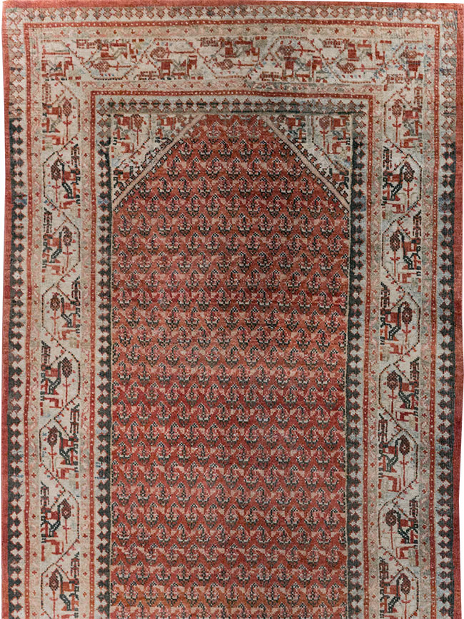 Antique Persian Seraband Long Runner, No.31696 - Gsblank