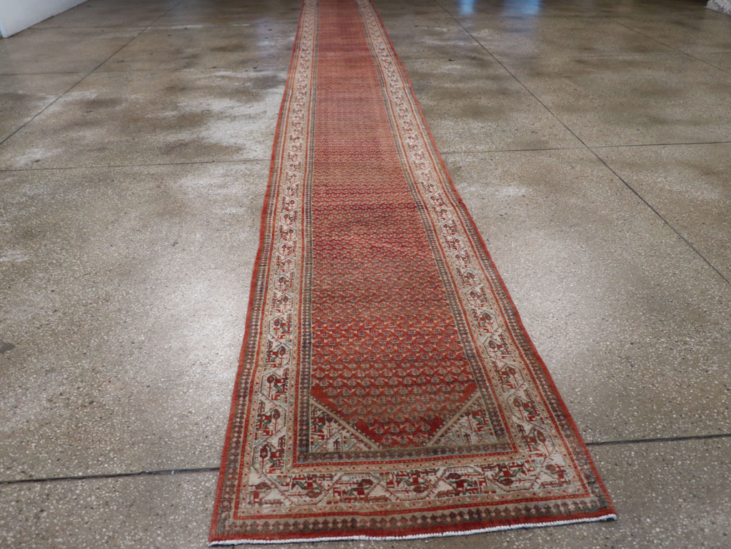 Antique Persian Seraband Long Runner, No.31696 - Gsblank