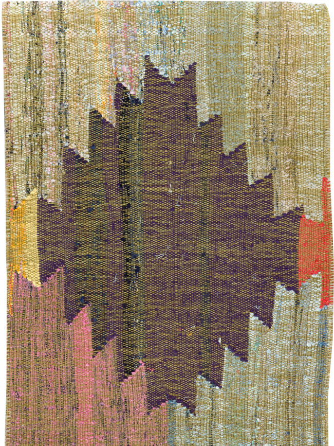 Modern Turkish Flatweave Runner, No.31697 - Gsblank