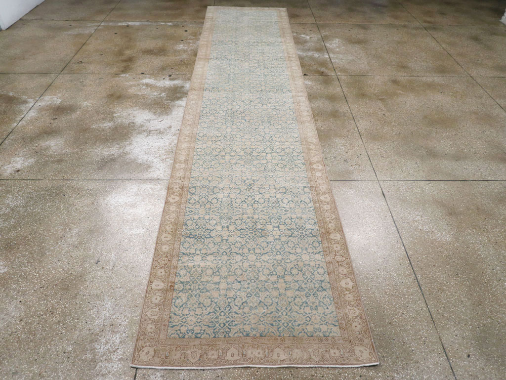 Antique Persian Tabriz Long Runner, No.31698 - Gsblank