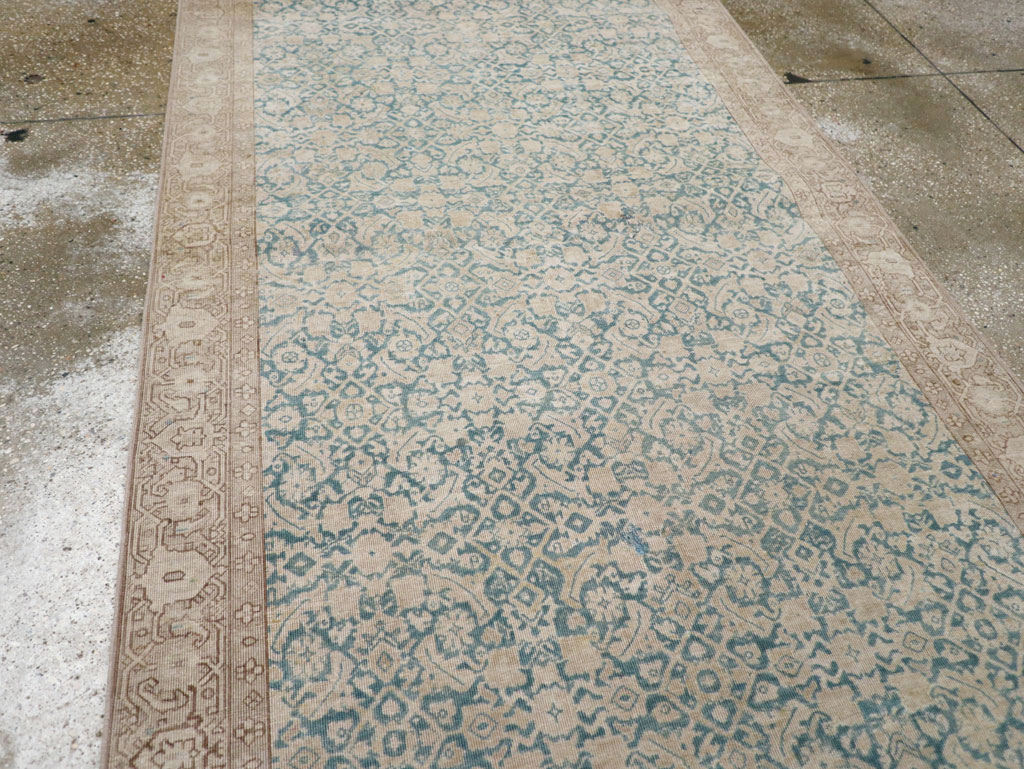 Antique Persian Tabriz Long Runner, No.31698 - Gsblank