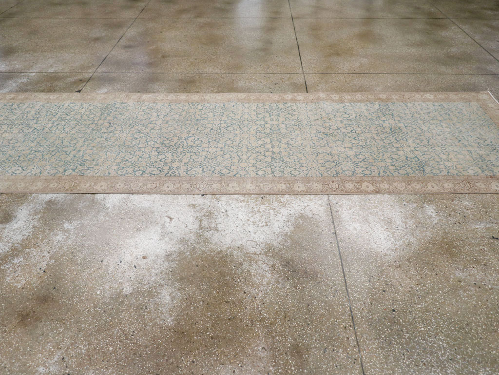 Antique Persian Tabriz Long Runner, No.31698 - Gsblank