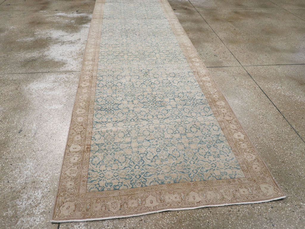 Antique Persian Tabriz Long Runner, No.31698 - Gsblank