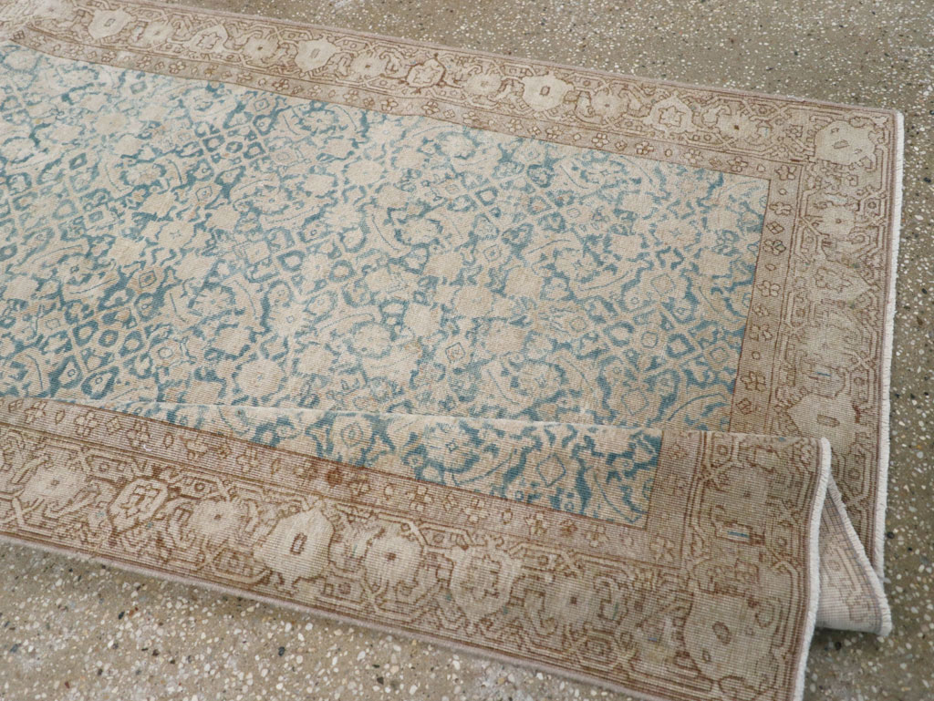 Antique Persian Tabriz Long Runner, No.31698 - Gsblank
