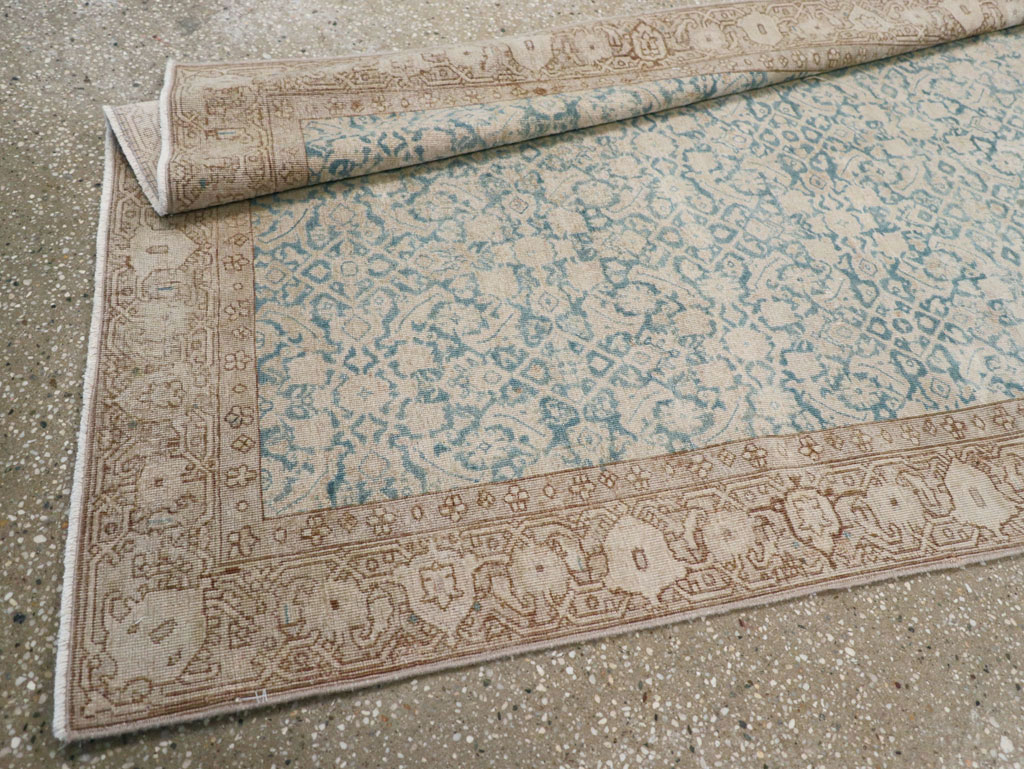Antique Persian Tabriz Long Runner, No.31698 - Gsblank