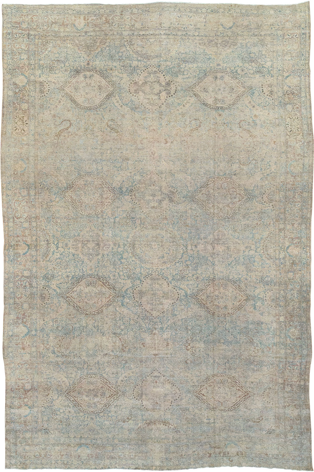 Antique Persian Lavar Kerman Large Carpet, No.31700 - Gsblank