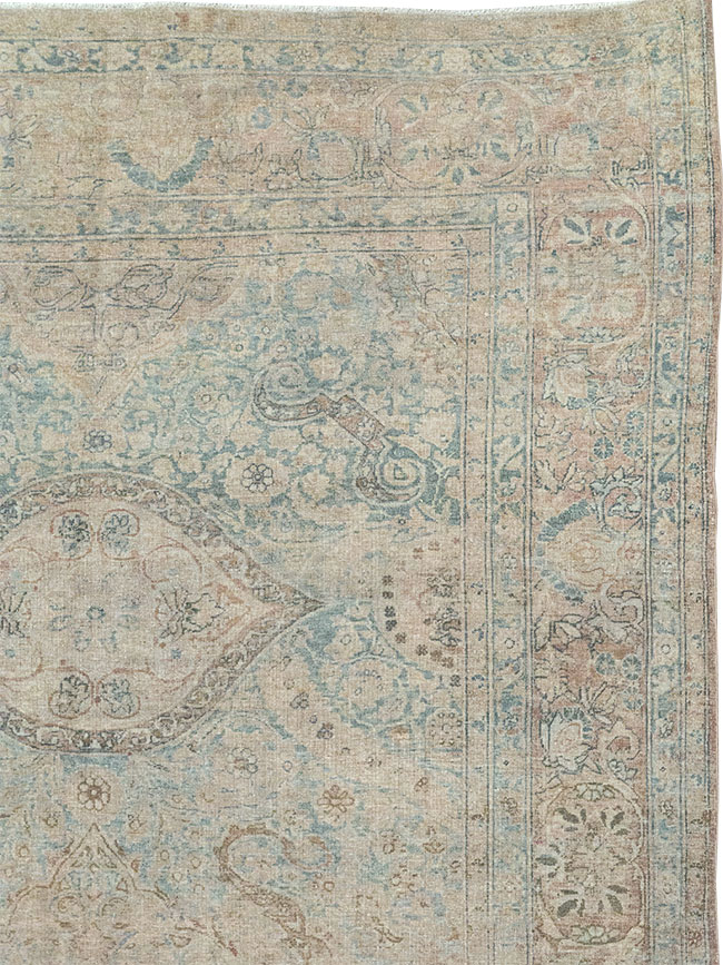 Antique Persian Lavar Kerman Large Carpet, No.31700 - Gsblank