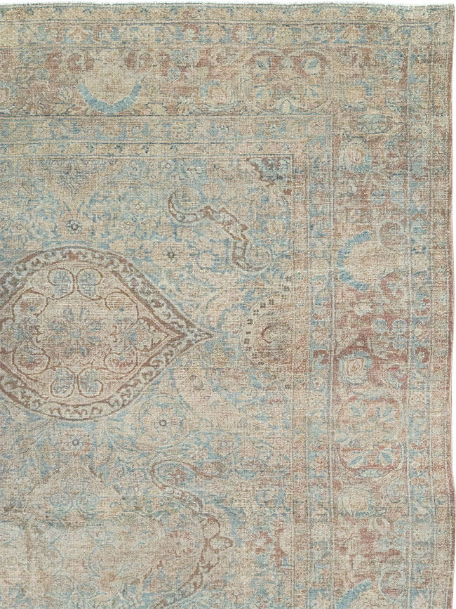 Antique Persian Lavar Kerman Large Carpet, No.31700 - Gsblank