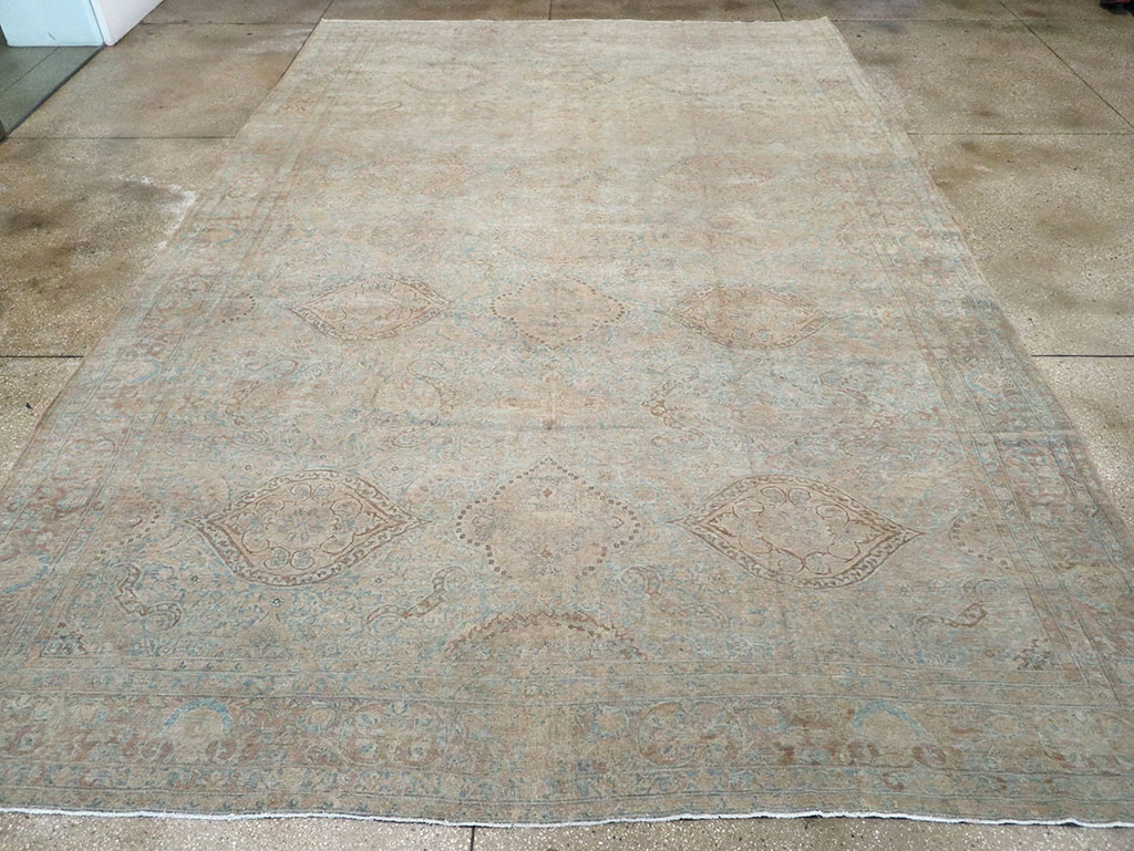 Antique Persian Lavar Kerman Large Carpet, No.31700 - Gsblank