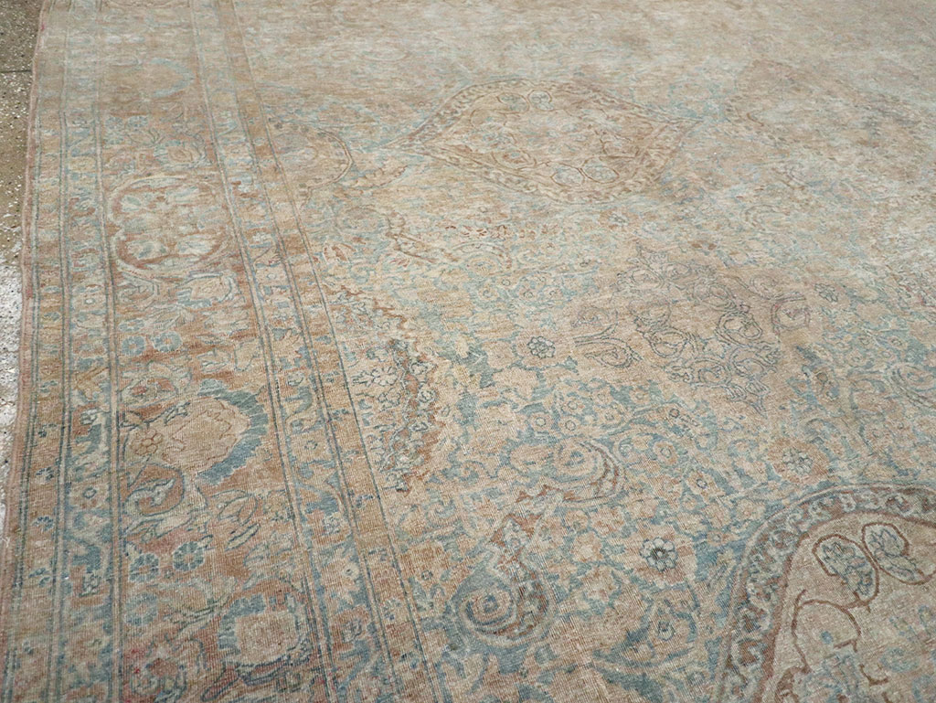 Antique Persian Lavar Kerman Large Carpet, No.31700 - Gsblank