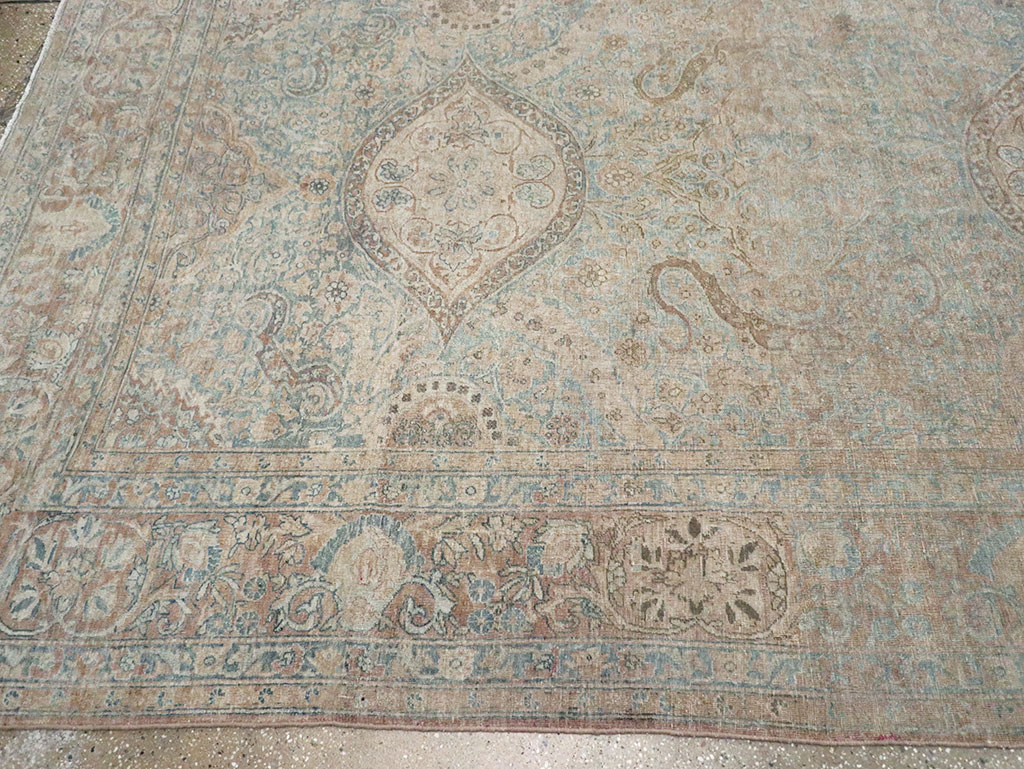 Antique Persian Lavar Kerman Large Carpet, No.31700 - Gsblank
