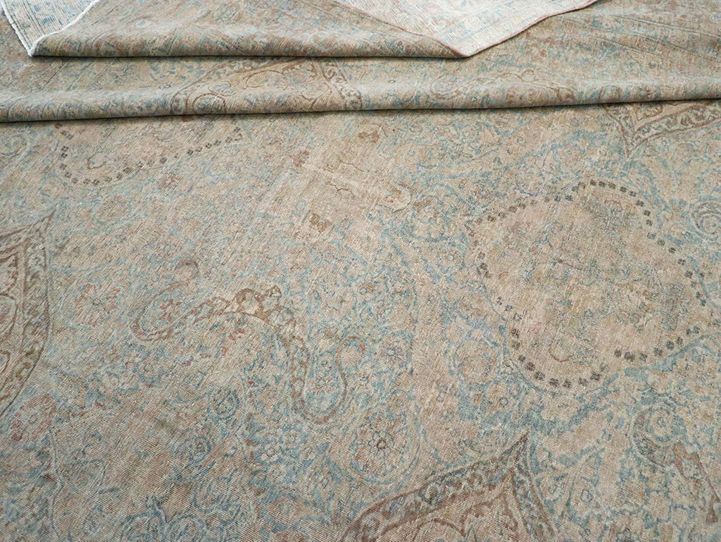 Antique Persian Lavar Kerman Large Carpet, No.31700 - Gsblank