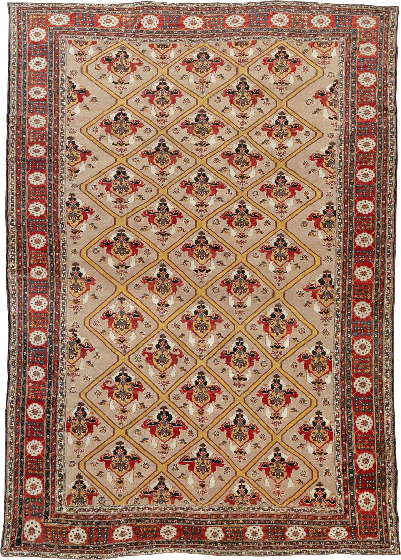 Antique Persian Bakhtiari Oversize Carpet, No.31708 - Gsblank