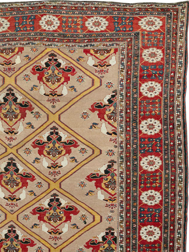 Antique Persian Bakhtiari Oversize Carpet, No.31708 - Gsblank