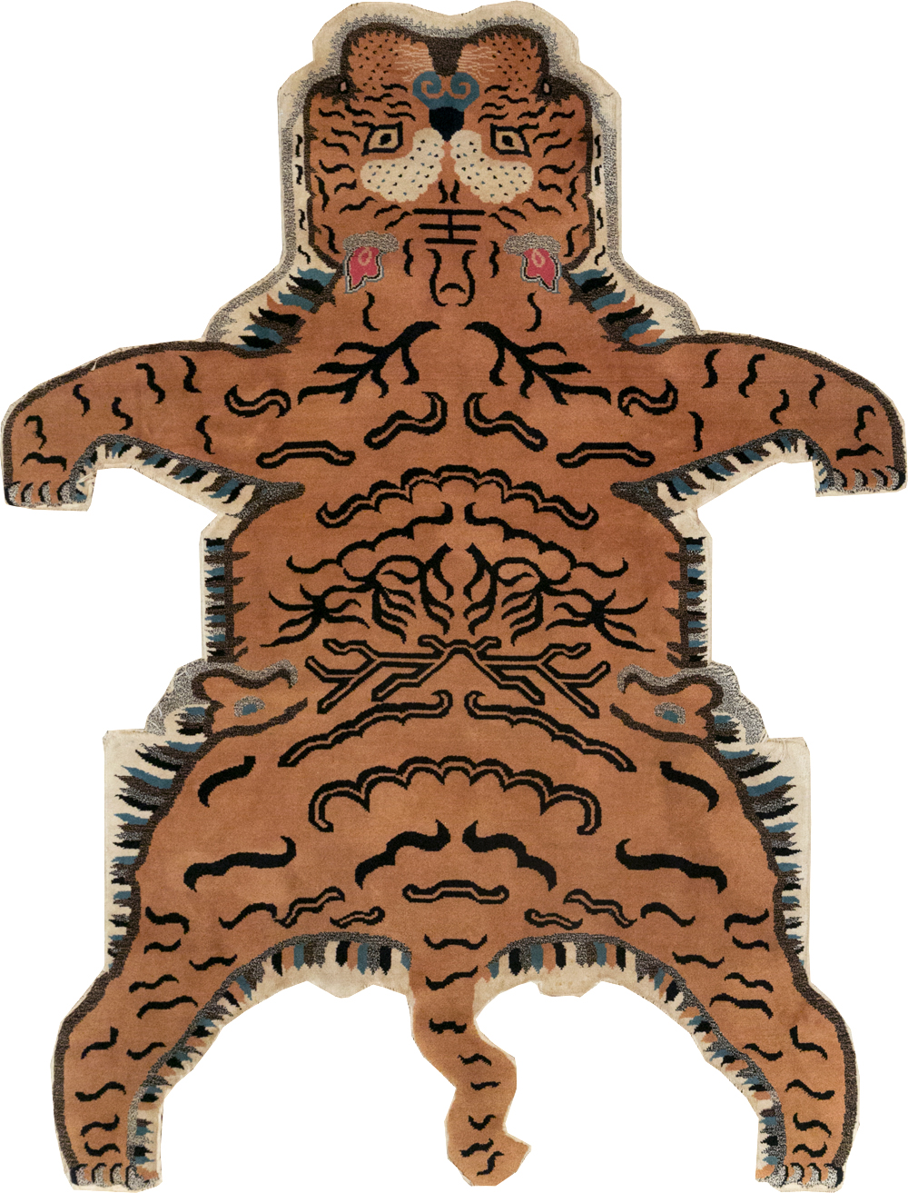 Vintage Pictorial Tibetan Rug, No.31709 - Gsblank