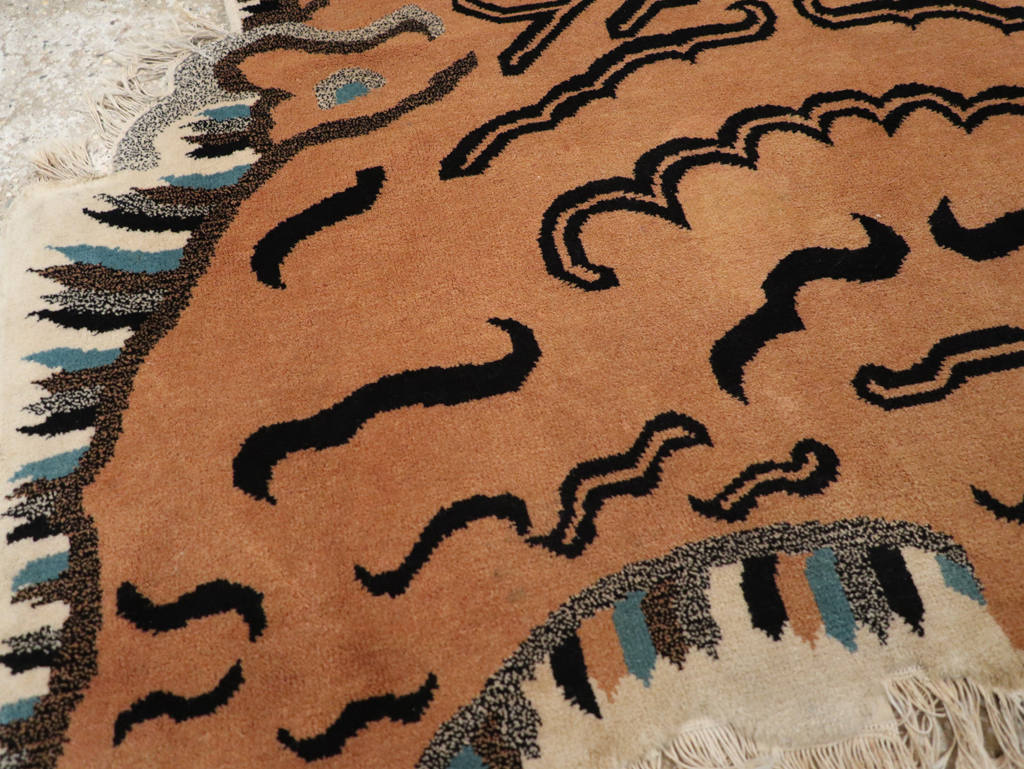 Vintage Pictorial Tibetan Rug, No.31709 - Gsblank