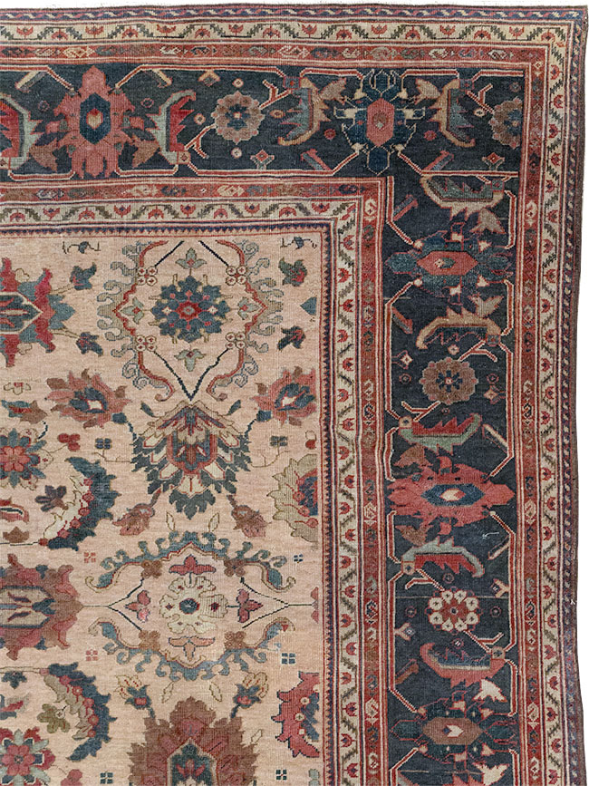 Antique Persian Mahal Room Size Carpet, No.31712 - Gsblank