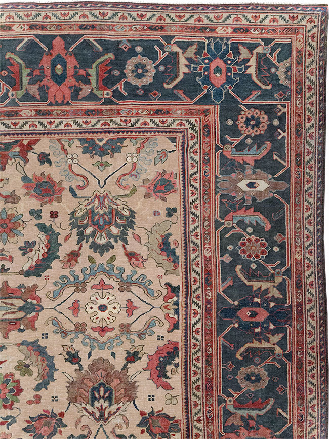 Antique Persian Mahal Room Size Carpet, No.31712 - Gsblank