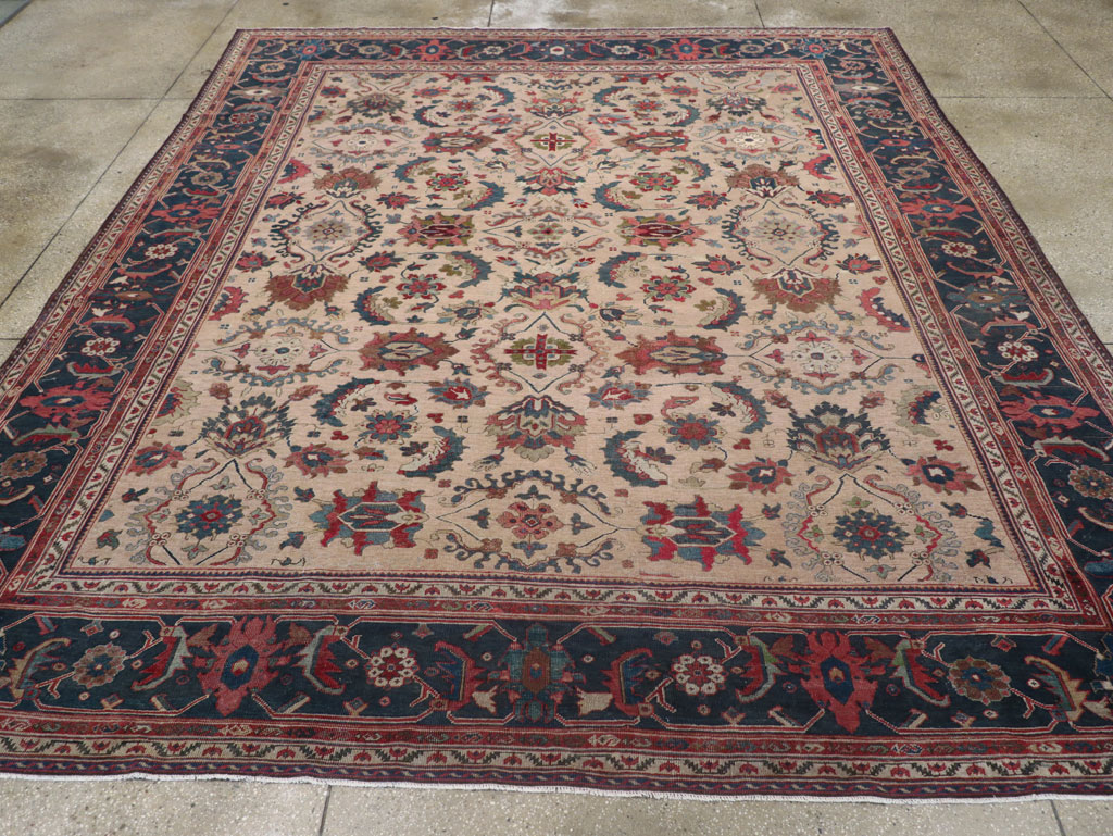 Antique Persian Mahal Room Size Carpet, No.31712 - Gsblank