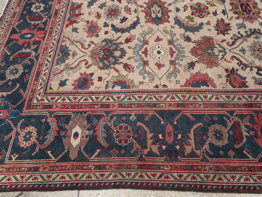Antique Persian Mahal Room Size Carpet, No.31712 - Gsblank