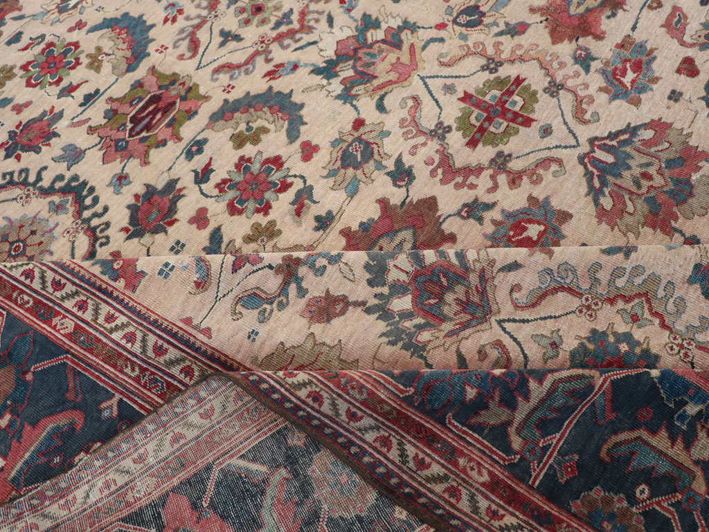 Antique Persian Mahal Room Size Carpet, No.31712 - Gsblank