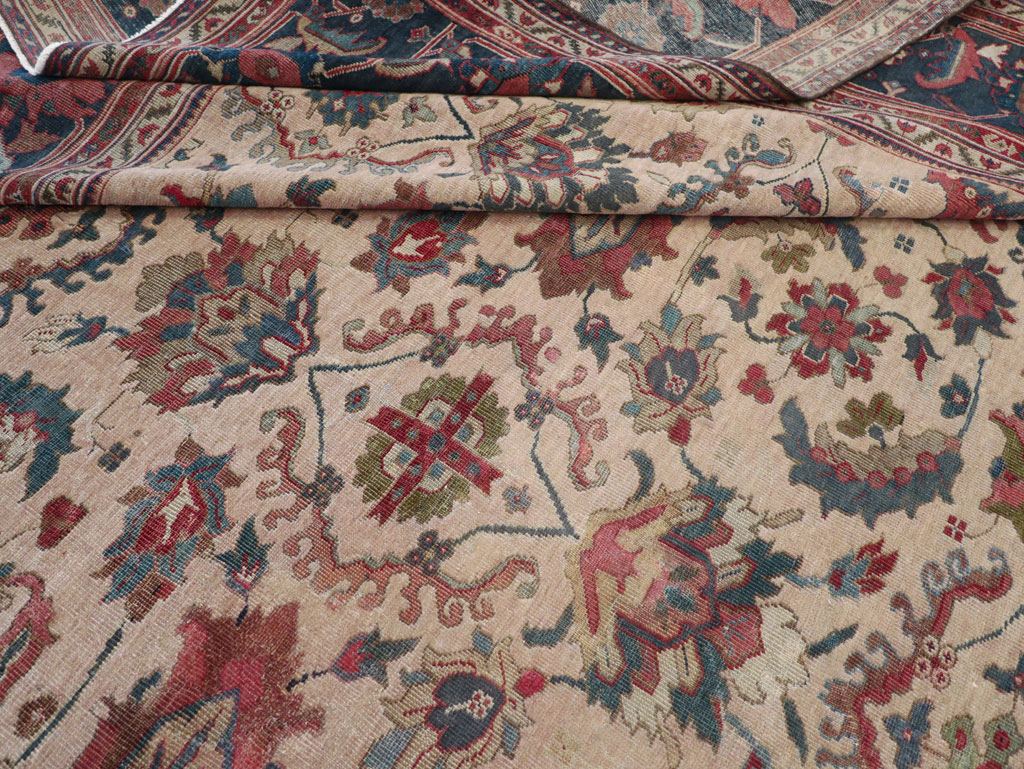Antique Persian Mahal Room Size Carpet, No.31712 - Gsblank