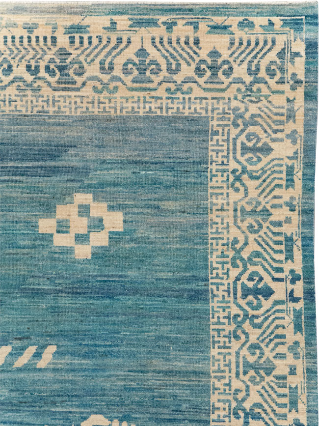 Modern East Turkestan Khotan Room Size Carpet, No.31714 - Gsblank