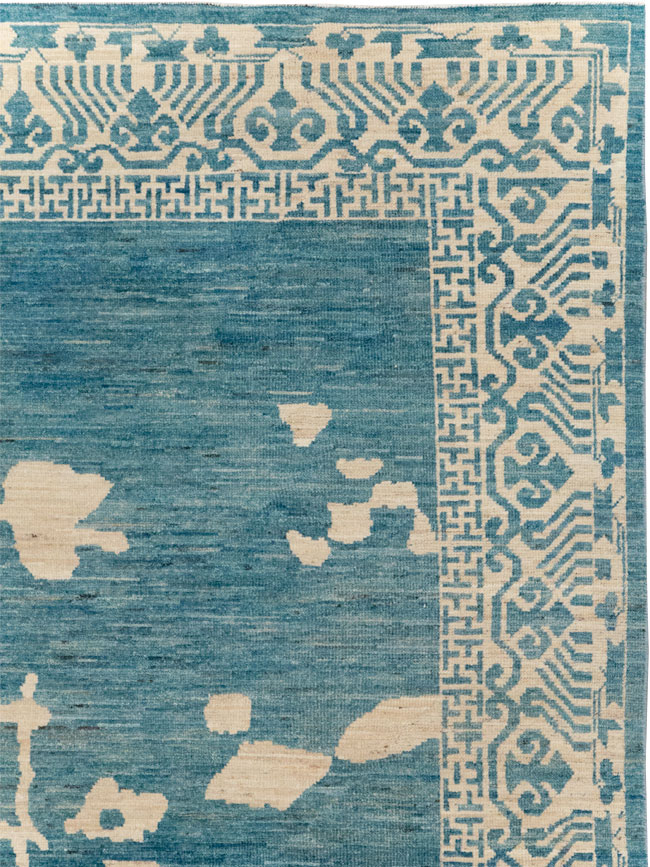 Modern East Turkestan Khotan Room Size Carpet, No.31714 - Gsblank