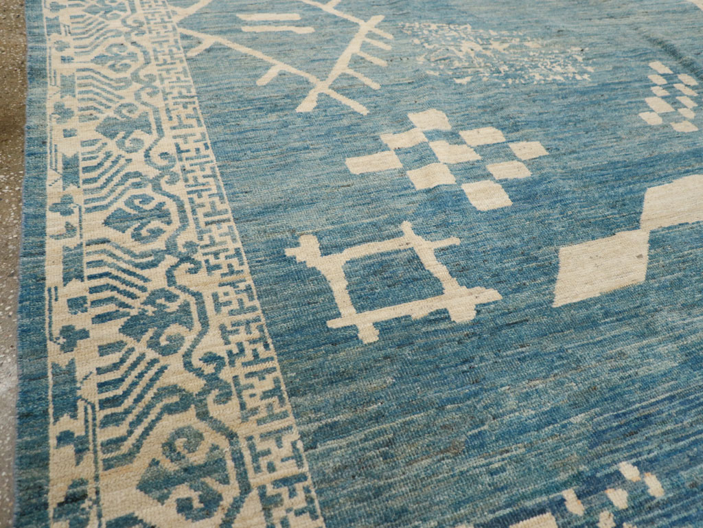 Modern East Turkestan Khotan Room Size Carpet, No.31714 - Gsblank