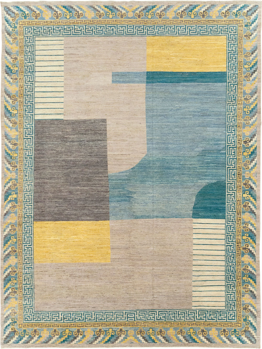 Modern East Turkestan Khotan Room Size Carpet, No.31715 - Gsblank