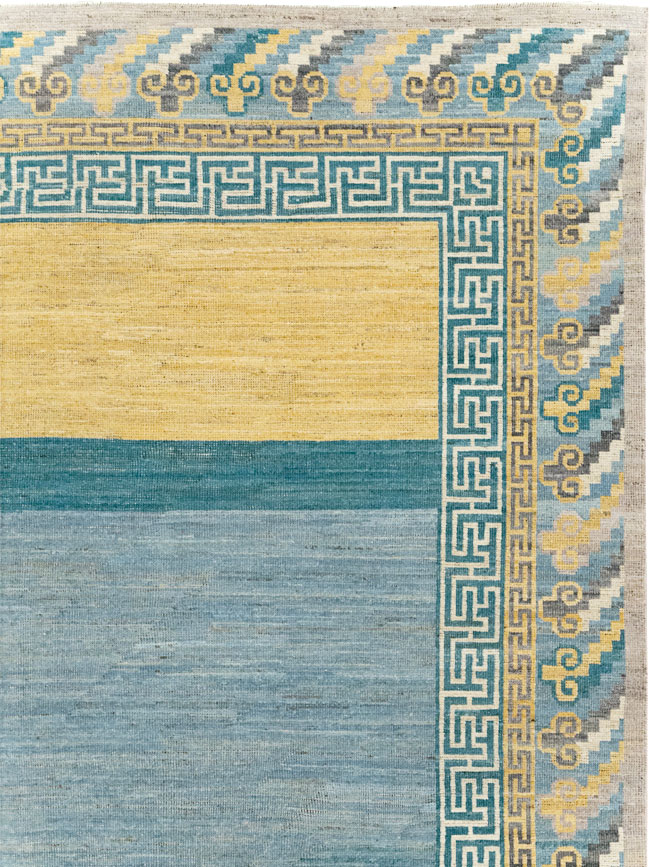 Modern East Turkestan Khotan Room Size Carpet, No.31715 - Gsblank