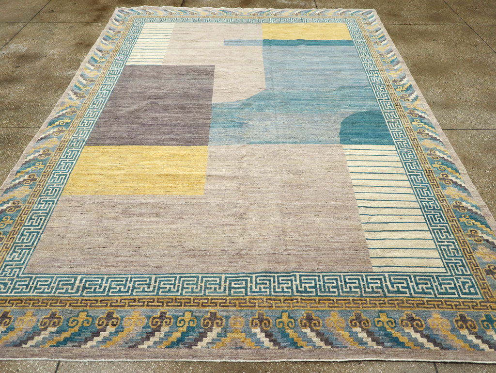 Modern East Turkestan Khotan Room Size Carpet, No.31715 - Gsblank