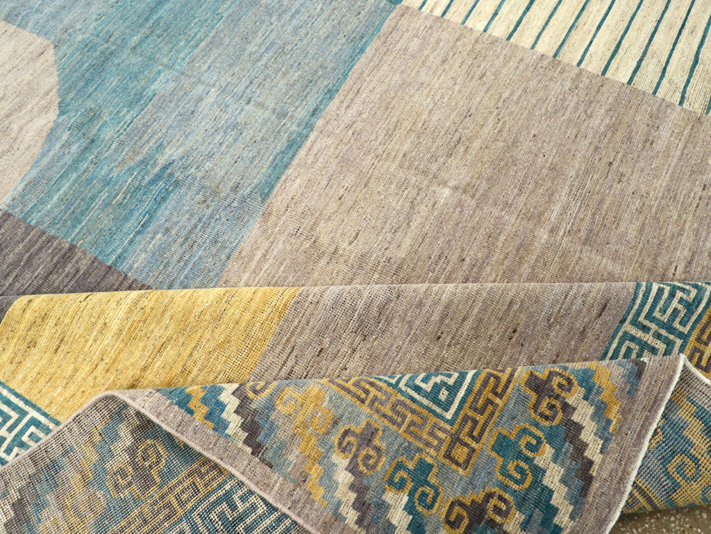 Modern East Turkestan Khotan Room Size Carpet, No.31715 - Gsblank