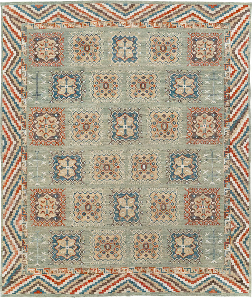 Modern East Turkestan Khotan Small Room Size Carpet, No.31717 - Gsblank